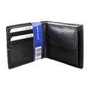 Black Fold Over Leather Wallet