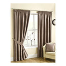 Lewis's Buckingham Chenille Tape Curtains - Mink