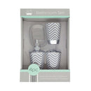 4 Piece Chevron Stripe Bathroom Set