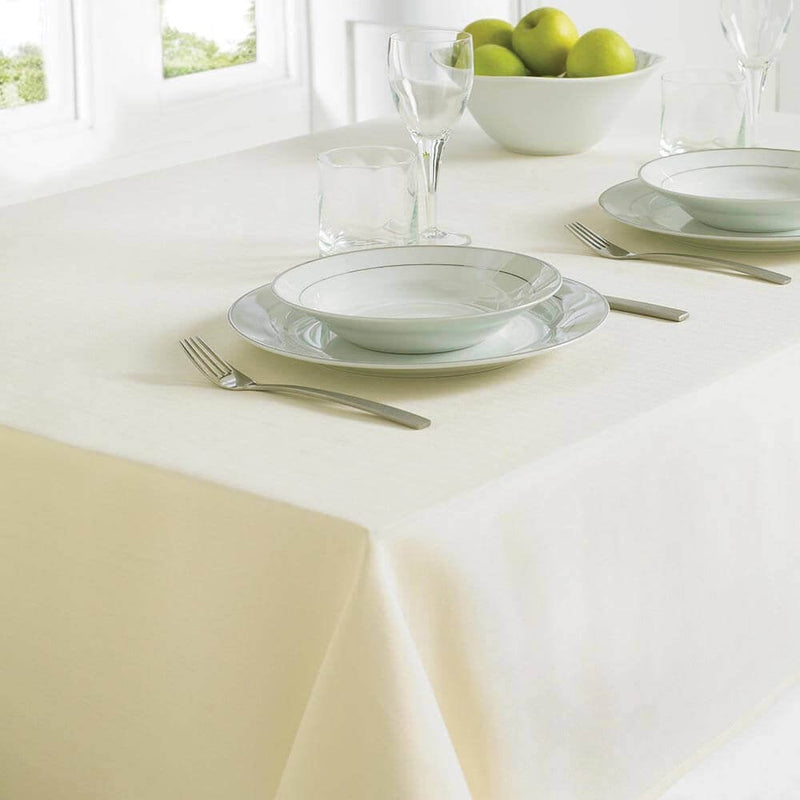 Cream Lined Tablecloth 130x180cm