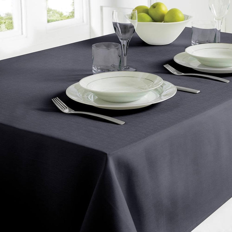 Black Lined Tablecloth 130x180cm