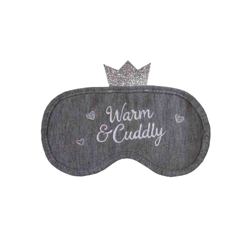Hot Water Bottle and Eye Mask Set - Grey