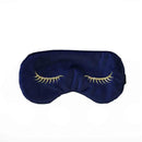 Hot Water Bottle and Eye Mask Set - Blue