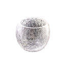 Crackle Glass Tealight 11.5cm