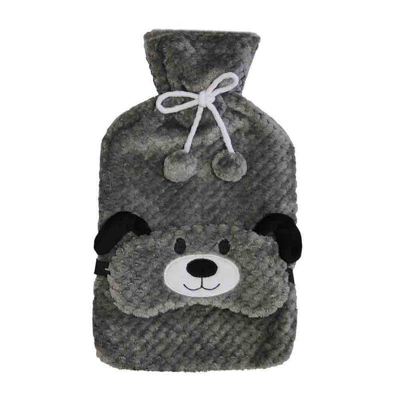 Teddy Hot Water Bottle and Eye Mask Set