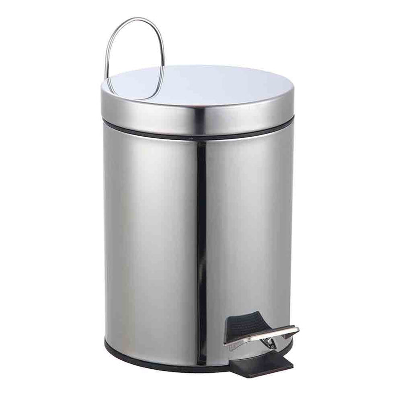 Lewis's Pedal Bin Stainless Steel Pedal Bin 3L