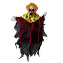 Halloween Hanging Animated Clown 38cm