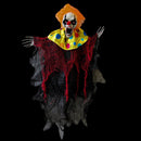 Halloween Hanging Animated Clown 38cm
