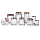 Rose Gold Clip Top Cannister Large