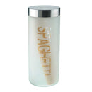 Frosted Glass Spaghetti Canister