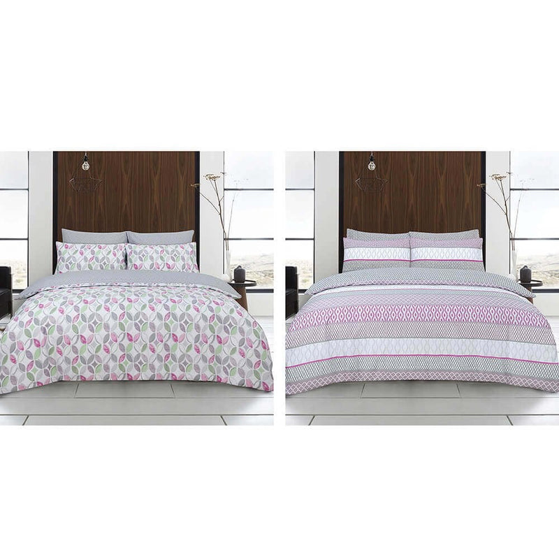Castile/Amelie Twin Pack Berry Duvet Set