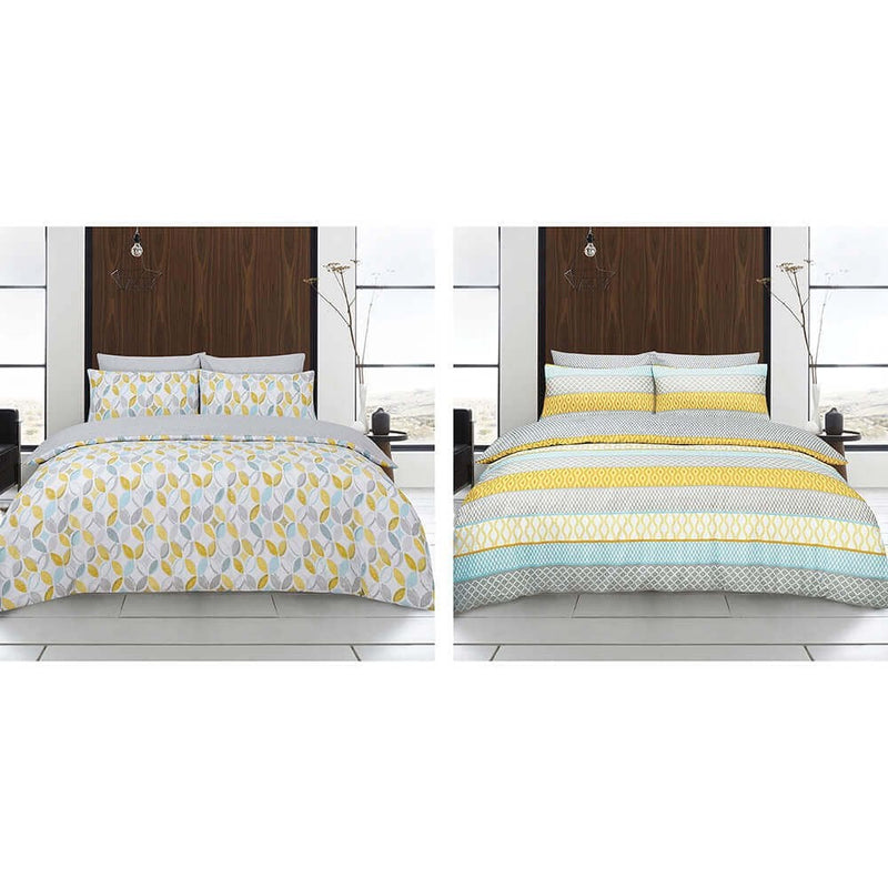 Castile/Amelie Twin Pack Ochre Duvet Set