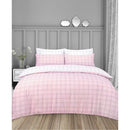 Polka Dot/Window Pane Twin Pack Duvet Set