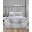 Polka Dot/Window Pane Twin Pack Duvet Set