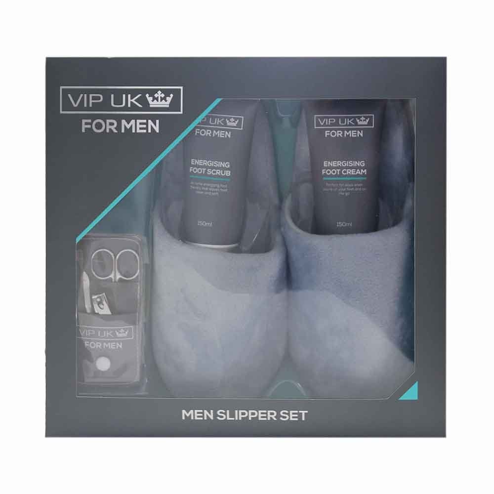 Foot Scrub Manicure Slipper Luxury Present Gift Set Him