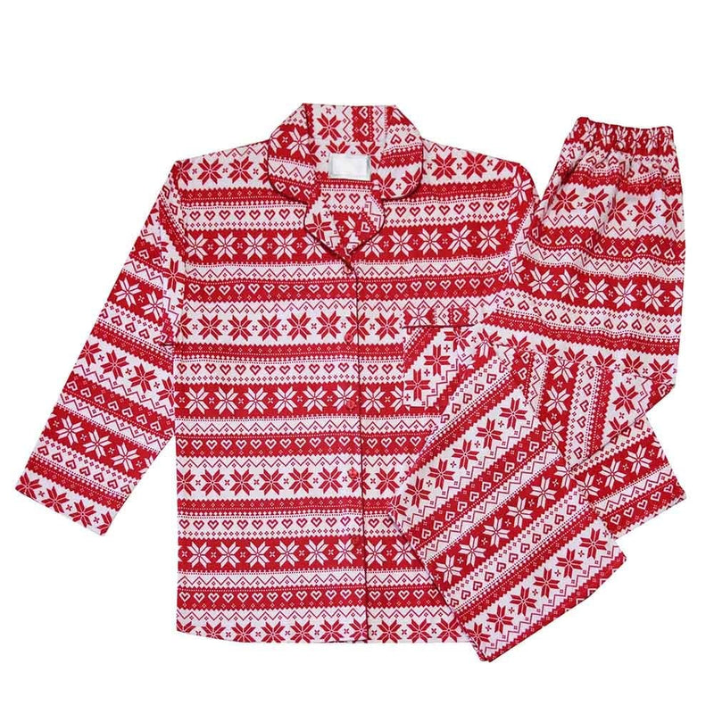 Red Fairisle Flannel Pyjama Set