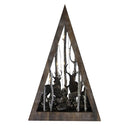 LED Light up Christmas Scene Triangle 57.5cm