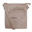 Zip Pocket Cross Body Bag Red