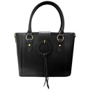 Tassel Front Cross Body Bag Black