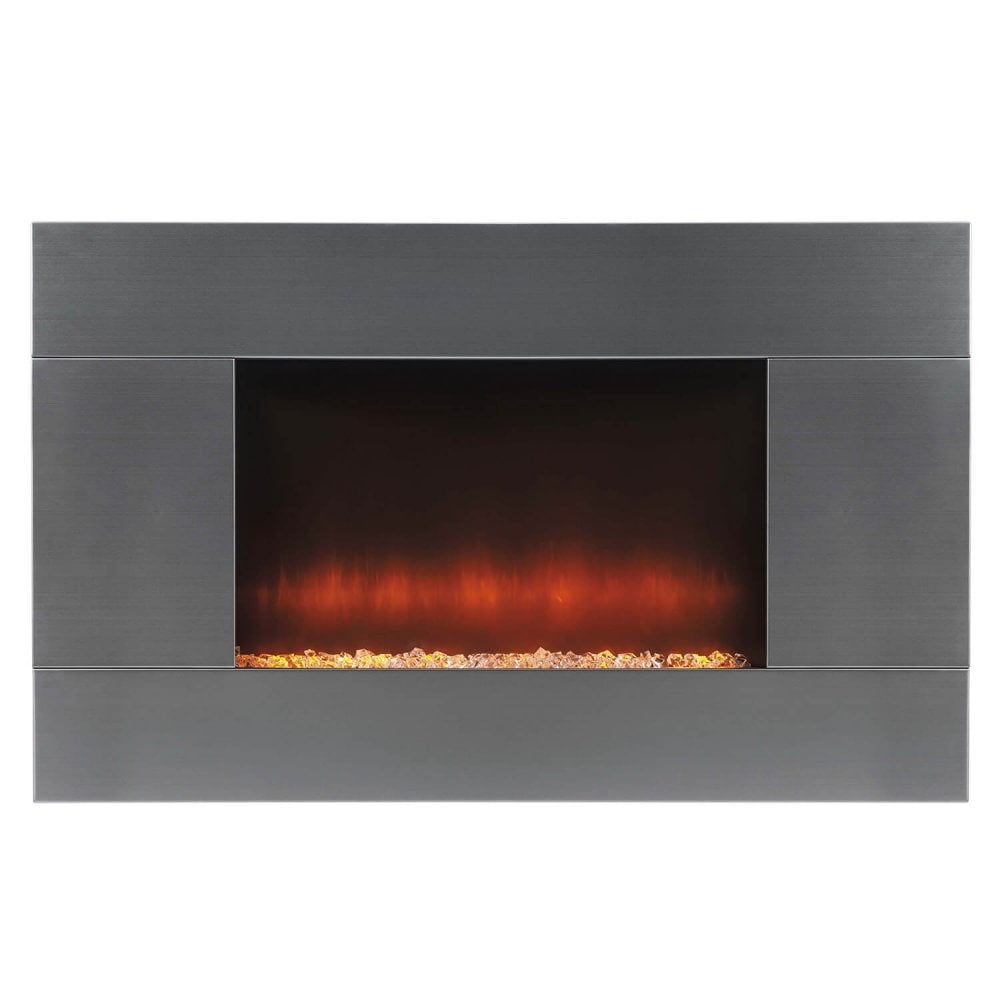 Beldray Pittsburgh 1000W/2000W Led Wall Fire - Black