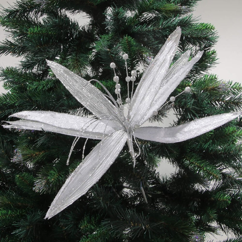 Christmas Sparkle Super Flower Decoration Glitter 45cm