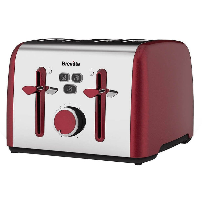 Breville Colour Notes 4 Slice Toaster - Red