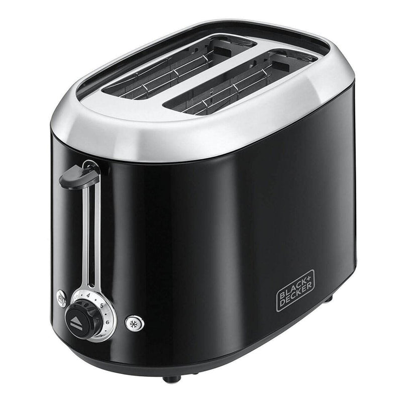 Black+Decker 2 Slice Black Toaster - Black