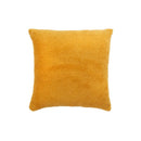 Teddy Lurex Sparkle Faux Fur Cushion - Ochre