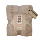 Teddy Fleece Super Soft Throw - Taupe