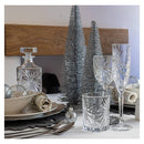 Silver Glittered Christmas Tree Decoration - Large