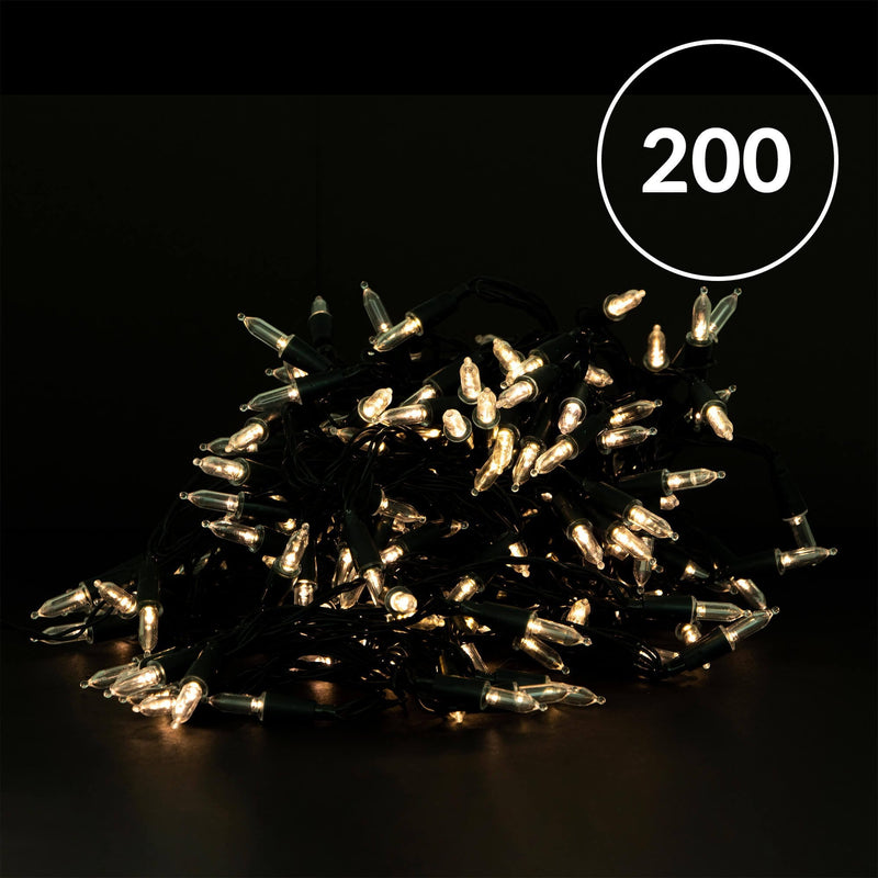 Christmas Sparkle Battery Operated Fairy Lights with 200 Warm White LEDS