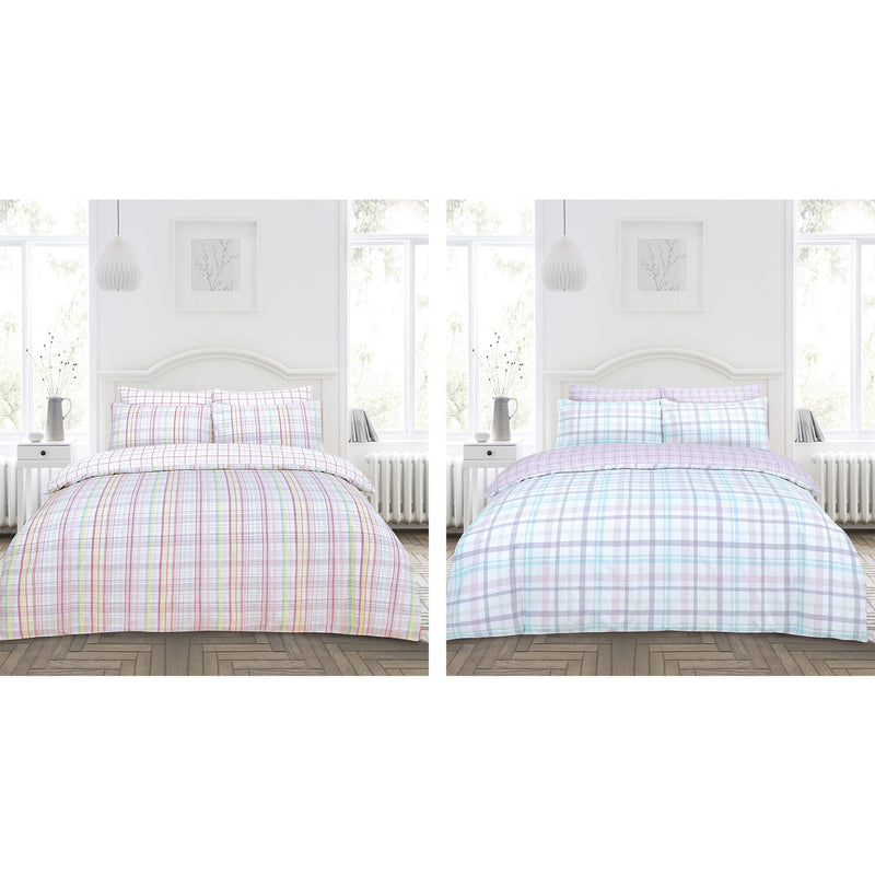 Arran/Mull Twin Pack Duvet Set - Lilac