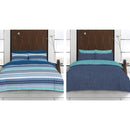 Gene Digital/Crosshatch Twin Pack Duvet Set