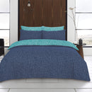 Gene Digital/Crosshatch Twin Pack Duvet Set