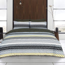 Gene Digital/Crosshatch Twin Pack Duvet Set