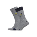Grey Polka Dot 2 Pack Socks