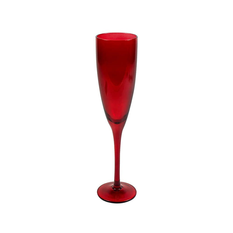 Champagne Glass Red