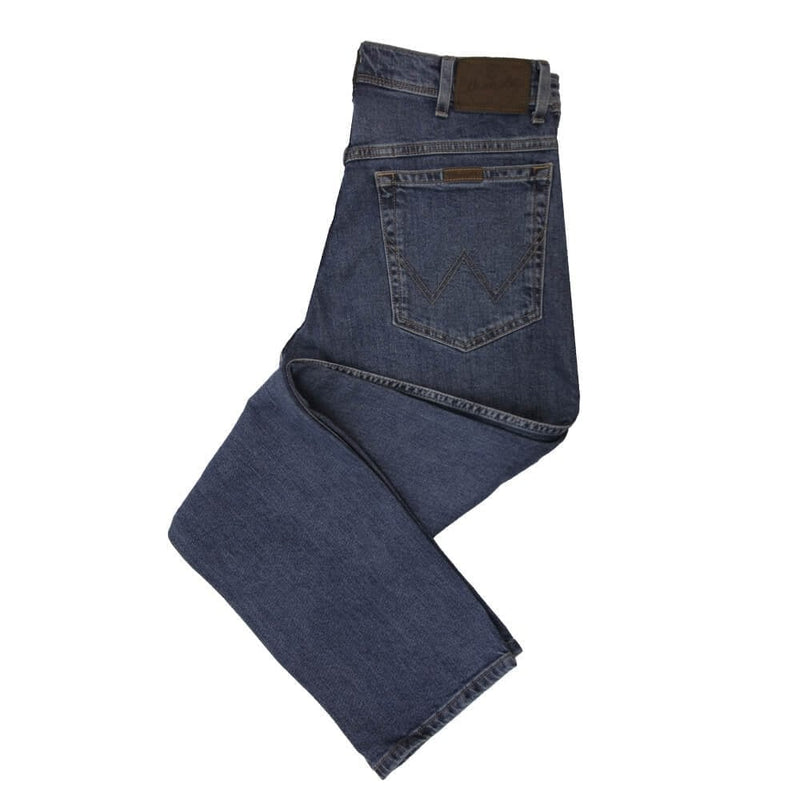 Wrangler Durable Basic Regular Fit Low Stretch Jeans in Stonewash