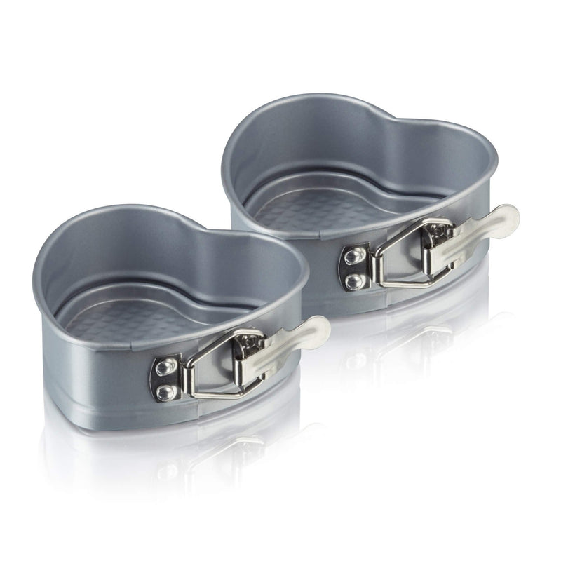 Fearne Collection Set of 2 Mini Heart Springform Baking Tins