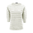 Stitch Square Neck Acrylic Jumper - Ivory