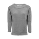 Fisherman Rib Sweater - Pale Grey