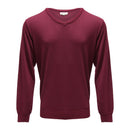Hutson Harbour Plain V-Neck Jumper - Burgundy