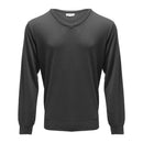 Hutson Harbour Plain V-Neck Jumper - Charcoal