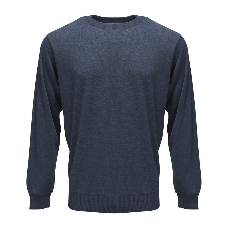 Hutson Harbour Plain Crew Neck Jumper - Blue
