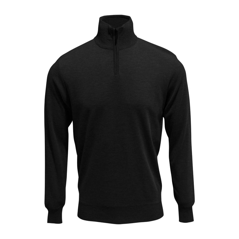 Hutson Harbour 1/4 Zip Jumper - Black