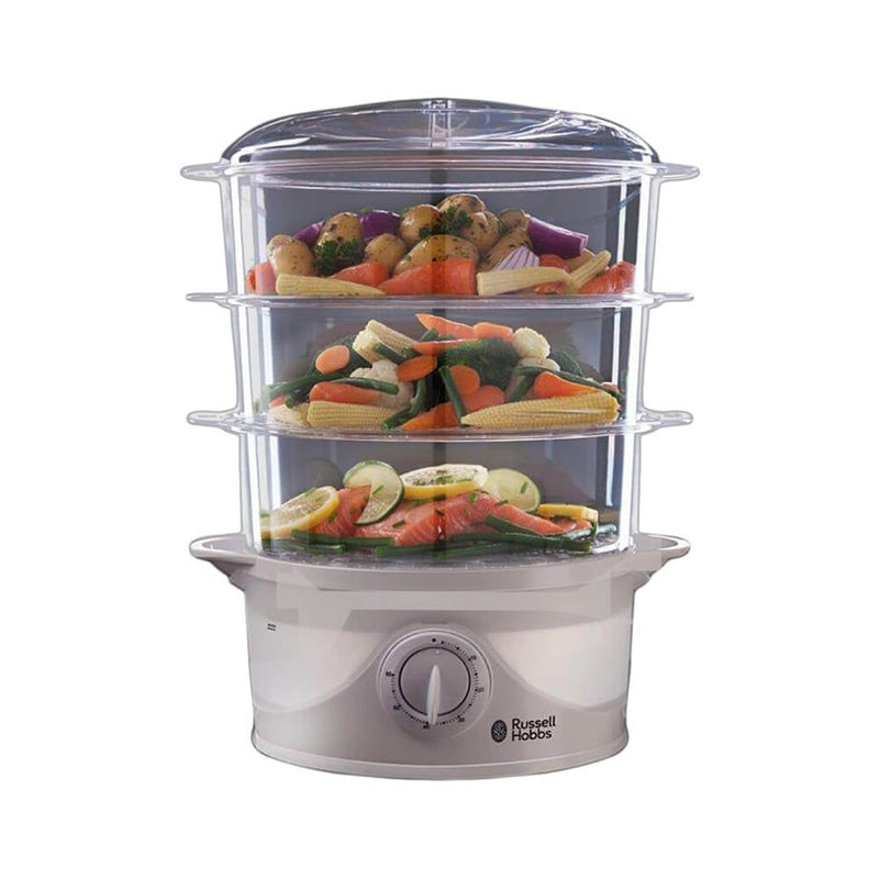 9L 3 Tier Vegetable & Rice Steamer 800W with 60 Minute Timer