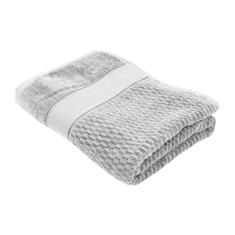 Sandringham Sheared Border 500 GSM Towel Range - Steel