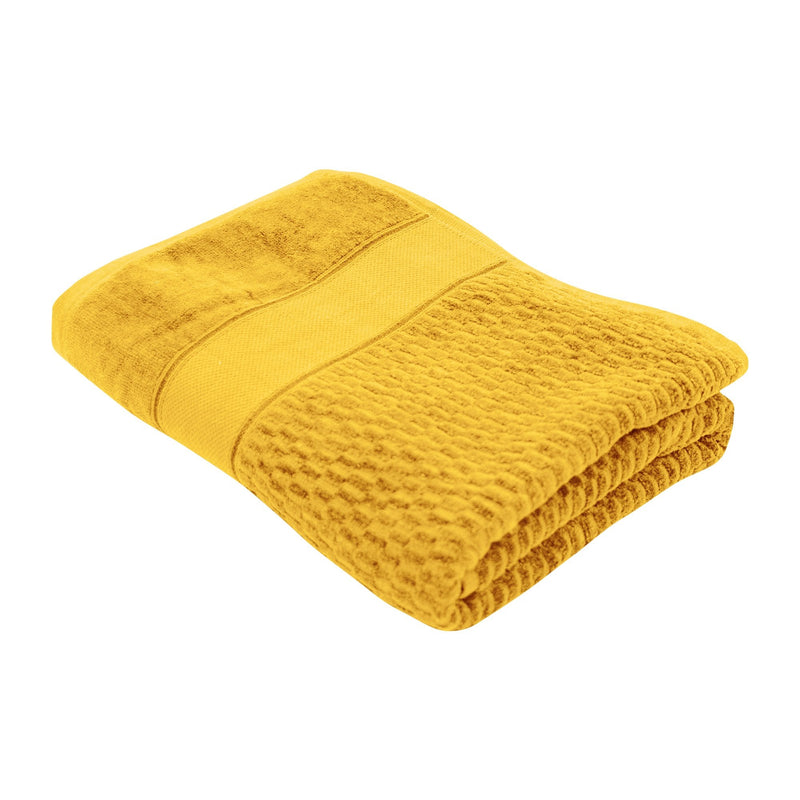 Sandringham Sheared Border 500 GSM Towel Range - Mustard