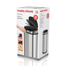 50L Chrome Square Sensor Bin