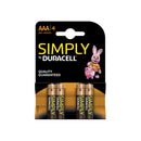 Simply Duracell AAA 4 Pack